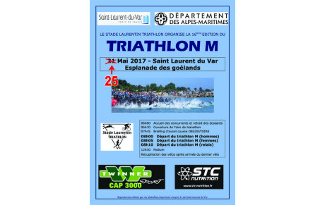 Triathlon M de St Laurent du Var le 25 mai