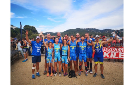 Razzia du TVT sur le Triathlon de Carqueiranne jeunes et S