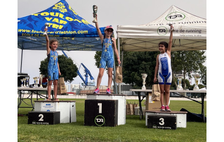 Les Podiums du Triathlon des Jeunes et des Familles